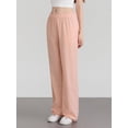 thumbnail image 5 of Biezeib Women Casual Pants, Elastic Waist Solid Color Loose Trousers Streetwear with Pockets, 5 of 6