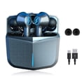 thumbnail image 1 of Auriculares manos libres inalámbricos compatibles con Bluetooth Auriculares recargables Auriculares para teléfono con micrófono incorporado Accesorios pequeños Inevent EL005025-01B, 1 of 7