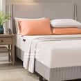 thumbnail image 6 of Regency Heights Twin Size Comforter Sets, 6-Piece Bed in a Bag Twin, Orange Bedding Comforter Set with Comforter, Flat Sheet, Fitted Sheet with Side Pockets, 6 of 8
