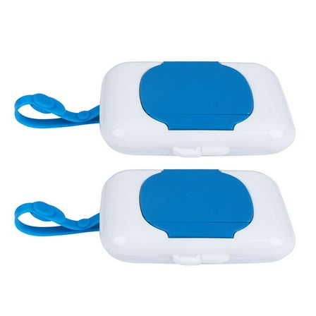 WHAMVOX 2 Pcs Wipe Containers Refillable Wipes Travel Holder Small
