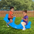 thumbnail image 3 of Simplay3 Rock And Roll Teeter Totter Seesaw - Rocking Fun For Two Toddlers Or Kids Ages 18 Months To 5 Yrs- Sapphire Made In Usa, 3 of 4