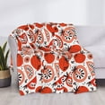 thumbnail image 3 of Rateoe Hand Drawn Tomatoes Pattern Flannel Throw Blanket, Ultra-soft Blanket for Bed, Couch, Car, Hypoallergenic Anti-pilling blanket-80"x60"(Horizontal), 3 of 6