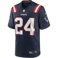 thumbnail image 2 of Men's Nike Ty Law Navy New England Patriots Game Retired Player Jersey, 2 of 4