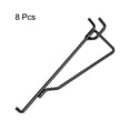 thumbnail image 3 of Uxcell 8pcs Pegboard Shelf Hooks 6" Length Metal Peg Board Shelves Brackets Hook for Workbench Garage Kitchen, 3 of 7