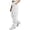 White 07, variant on Karymi Pants for Women Corduroy Straight Leg Cargo Pants, Elastic Partial Drawstring High Waist Solid Trousers, Multi Flap Cargo Pockets Streetwear Women's Pants