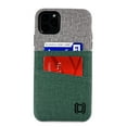 thumbnail image 2 of Dockem iPhone 11 Pro Max Luxe M2 Wallet Case; Built-in Metal Plate, 2 Card Holder Slots, Green/Grey, 2 of 9
