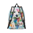 thumbnail image 3 of Daiia A Funny Little Dalmatian Puppy Vintage Canvas Backpack for Men and Women ,Hiking Backpack,Travel Laptop Bag for School,Large Capacity Backpack, 3 of 8