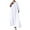 White, variant on Mrat Womens Plus Size Cotton Linen Maxi Dress Loose Crewneck Long Sleeve Solid Long Dresses Travel Vacation Outfits S-54 Hot-Pink 3XL