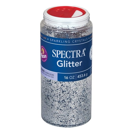 Spectra PAC91710BN Glitter, Silver, 1 lb. Jars, 2