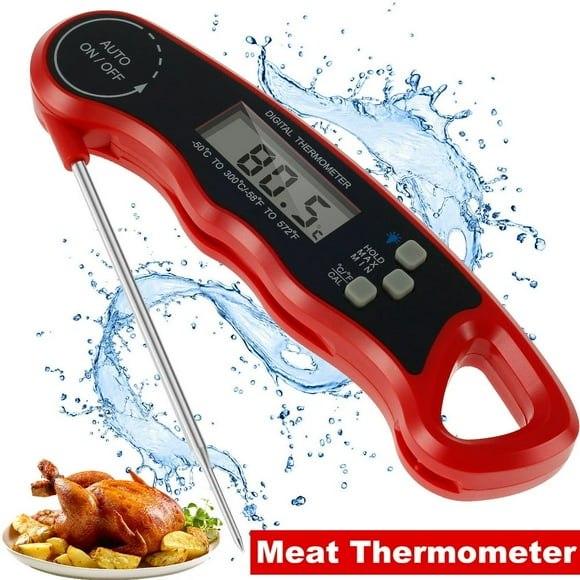 AMERTEER HcqxnslGet Parfaitement Cuit la Viande à Chaque Fois avec des Grilles Alpha Thermomètre de Viande Lecture Instantanée Étanche Ultra-Rapide et Rétroéclairé pour une Utilisation Facile