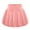Pink, variant on Girls Casual Flared Pleated Skater Skirts High Waist Stretchy Mini Skirts with Liner, Size 3-16 Years