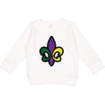 thumbnail image 2 of Inktastic Fleur De Lis Mardi Gras Holiday Toddler Sweatshirt, 2 of 4