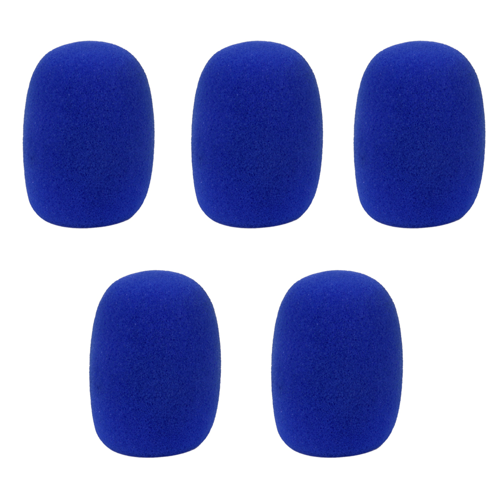5Pc Handheld Stage Studio Microphone Windscreen Foam Mic Shield Cover