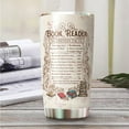 thumbnail image 4 of Book Lover Tumbler - Stainless Steel Insulated Drinking Cup - 20 oz - for Hot and Cold Drinks - Gift for Book Readers, Nerd, Bookworms, 4 of 7