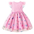 thumbnail image 6 of Lanbubble Toddler Baby Girls Rainbow Tutu Dresses Tulle Dress Party Princess Sequins Sundress Ruffle Sleeveless Butterfly 2-3 Years, 6 of 6