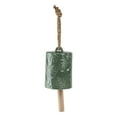 thumbnail image 3 of Mainstays Outdoor 18"H Monstera Green Ceramic Bell Wind Chime, 1.72 lb weight, 3 of 11
