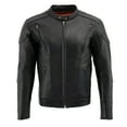 thumbnail image 4 of Milwaukee Leather ML1010 Men's Side Lace Vented Black Leather Scooter Jacket X-Large, 4 of 10