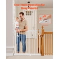 thumbnail image 3 of Puerta para bebés VEVOR 65-101,6 cm, ancho ajustable, 91,4 cm de alto, color blanco, 3 of 9