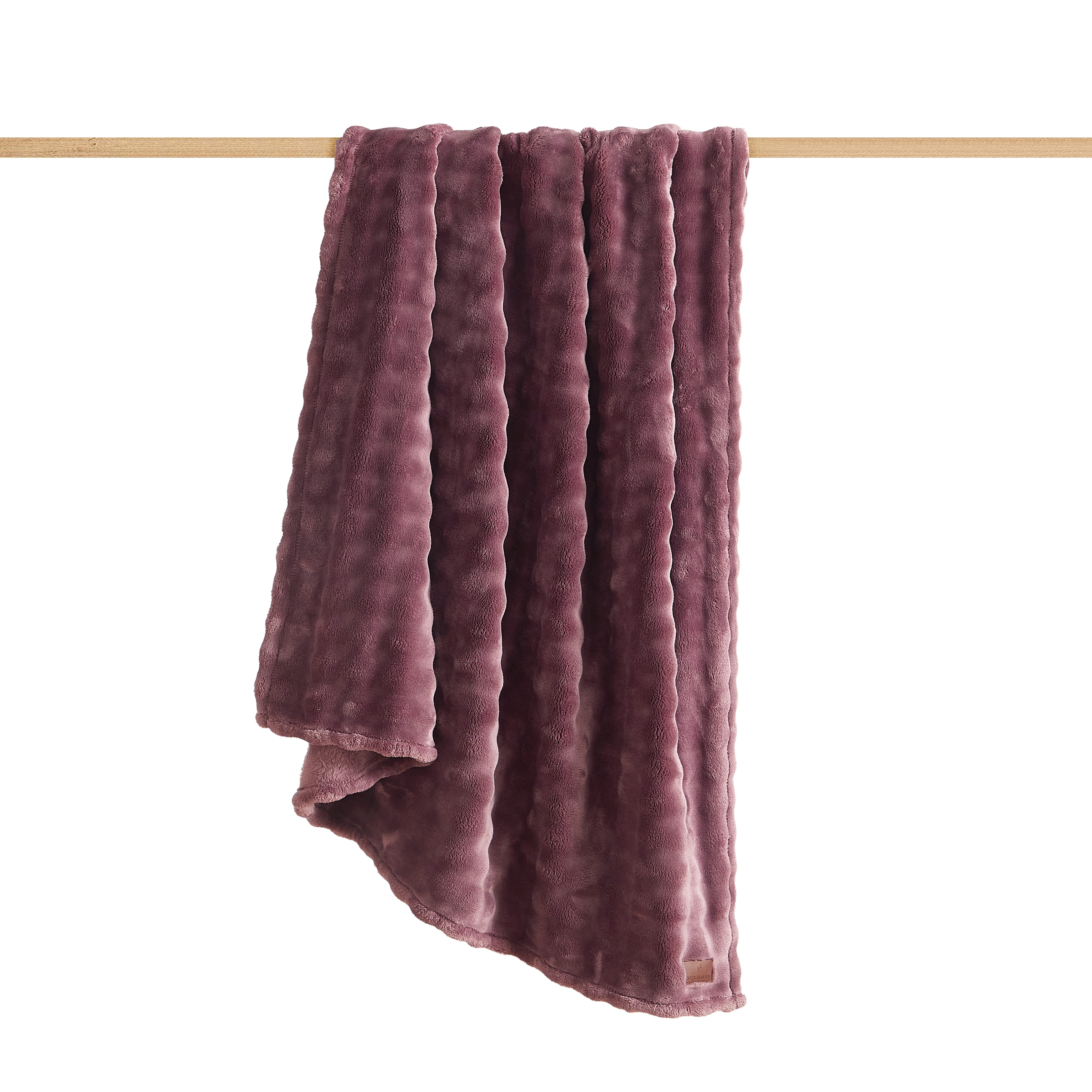 Cozy Haven Luxury Bubble Plush Oversized Couch Throw Blanket, Rose, 50 x 72 in