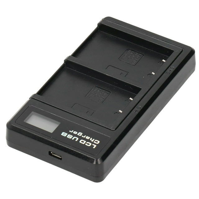 Cargador de batería Para cámara Bling Bling Cargador dual Para cámara digital LCD