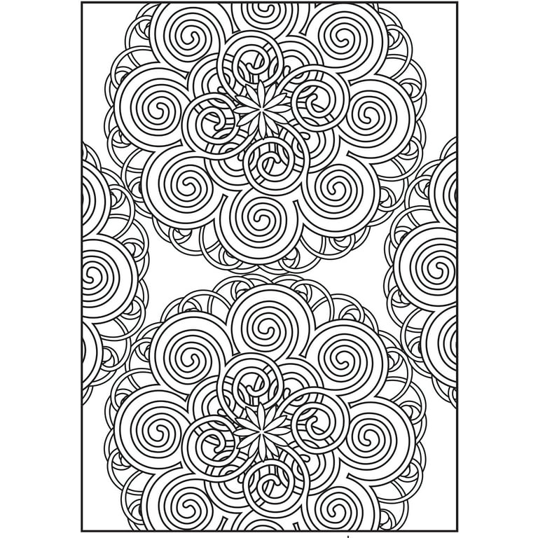 Bulk Advanced Coloring Books for Adults, Teens - 6 Pc Adult Coloring Book  Set | Relaxation Coloring Bundle with with Mandalas, Moroccan Tile