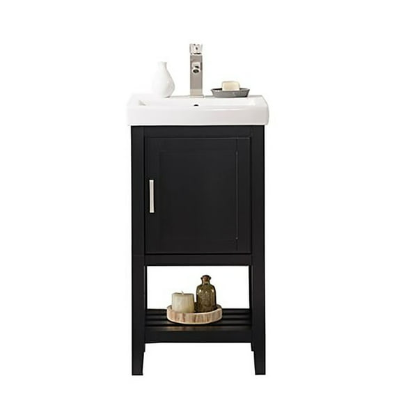 Furniture Indoor Home Decorative Bathroom, Kitchen 18" Espresso Sink Vanity