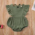 thumbnail image 2 of Newborn Baby Girl Clothes Ruffle Romper Jumpsuit Bodysuit Summer Outfit 0-12M, 2 of 4