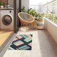 thumbnail image 4 of Yayeee Doormat for Inside 20"x32" Absorbent Low-Profile Washable Non-Slip Rubber Backed Entryway Rug, Isometric Pink, 4 of 8