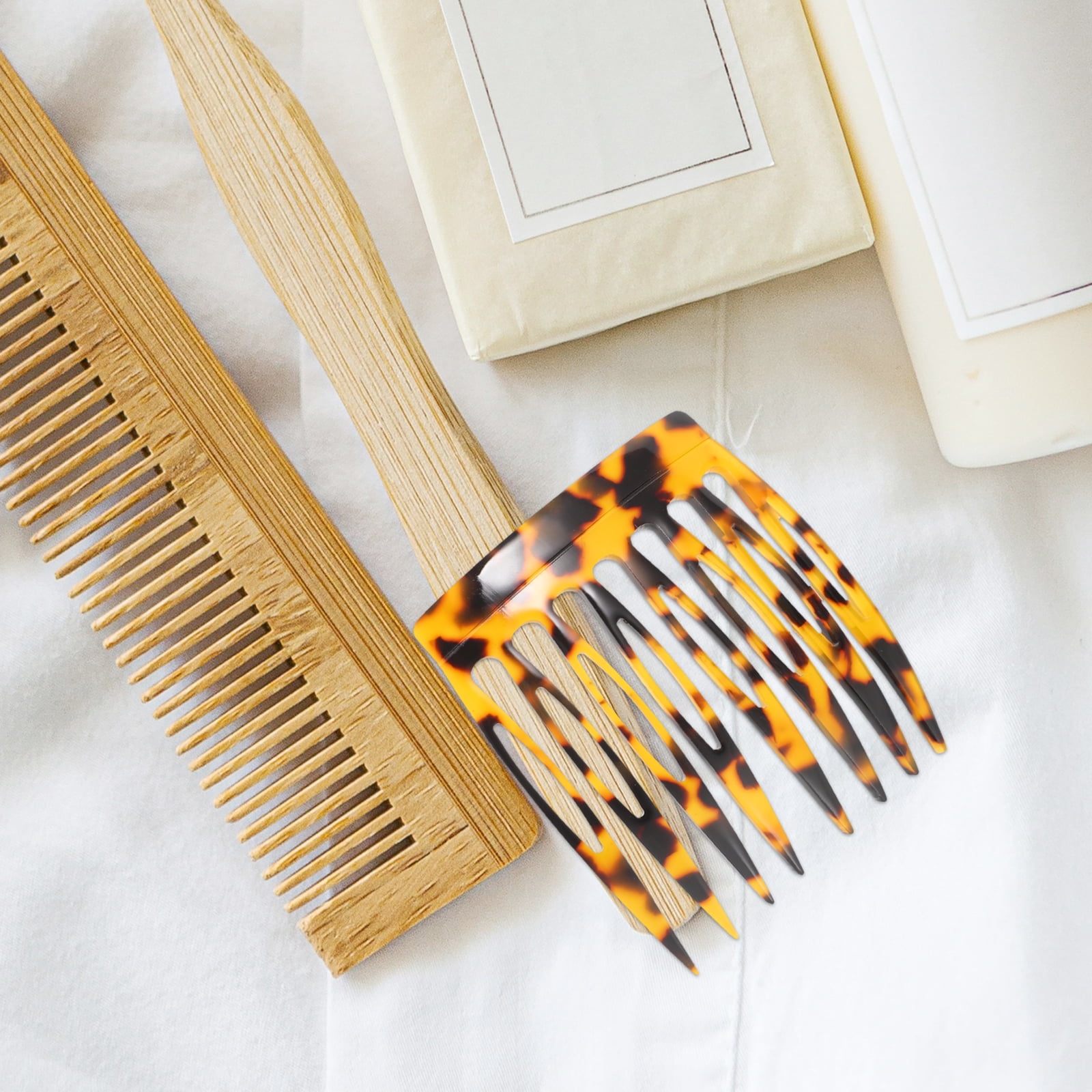 Lot De 8 Peignes Latéraux (pour Chignon) En Plastique Multicolore - Occasion (très Bon état)