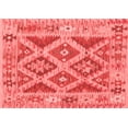 thumbnail image 1 of Ahgly Company Machine Washable Indoor Rectangle Abstract Red Contemporary Area Rugs, 4' x 6', 1 of 4