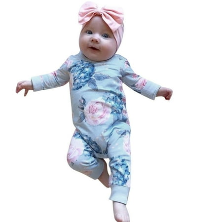 

New Born Clothes Baby Boy Newborn Boy Sleepers Infant Sleepers Crawling Suit Bodysuit 2Pcs Blue 90