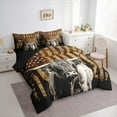 thumbnail image 3 of Castle Fairy Farmhouse Animal Highland Cow 7-Piece Bedding Comforter Set for Teens,American Flag King Bedding Sets,Retro Vintage Ultra Soft Bed Sheets,Microfiber Bedroom Decor, 3 of 8