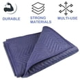 thumbnail image 4 of PONGHEI 2 mantas para mudanzas de 40 x 72 pulgadas, mantas de embalaje resistentes para mudanzas, envíos, envolturas gruesas de muebles para suministros de mudanza, mantas de envío acolchadas profesio, 4 of 5