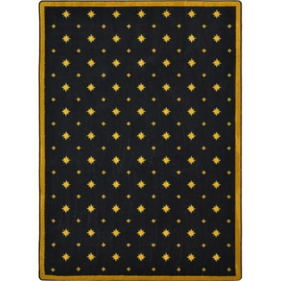 Any Day Matinee Walk of Fame Rectangle Theater Area Rugs  01 Black - 7 ft. 8 in. x 10 ft. 9 in.