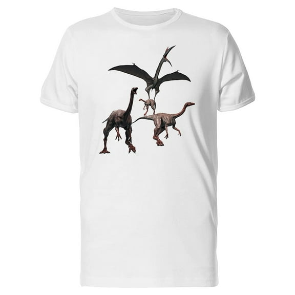 Set Of Realistic Dinosaurs Tee Men's -Image by Shutterstock
