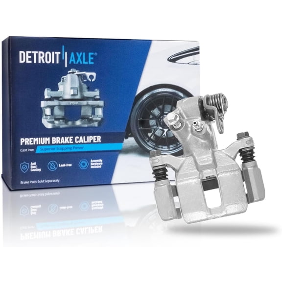Detroit Axle - Rear Right Brake Caliper for 1992-2000 Honda Civic 1994-2001 Acura Integra Civic del Sol, 1995 1996 1997 1998 1999 Passenger Side Disc Brake Caliper with Bracket Replacement