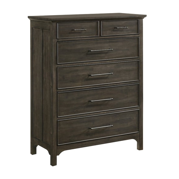 Intercon Furniture Hawthorne 6-Drawer Chest Brushed Charcoal