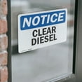 thumbnail image 4 of (2 Pack) Clear Diesel OSHA Notice Sign 14 Inch X 10 Inch Vinyl Label Decal Sticker Weather Resistant, UV Protected for Workplace, Business, and Construction Site, Made in the USA, 4 of 7