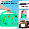 thumbnail image 3 of Case for Samsung Galaxy Tab S10 Lite/ S10 FE/ S9 FE 5G 10.9"/ Tab S9 11 Inch Letter Pattern Portable Kids Shockproof Cover with S Pen Holder and Shoulder Strap, 3 of 9