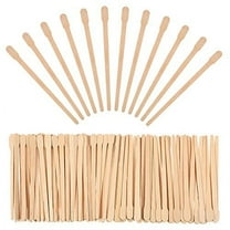 Bememo 500 Pack Wax Spatulas Wood Craft Sticks Small for Hair Removal Eyebrow Wax Applicator Sticks