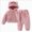 Pink, variant on Toddler Baby Boy Girl Outfit Long Sleeve Sweatshirt Top Pants Set Soft Comfy Solid Sleepwear Set 6-12 Months 12-24 Months 2t 3t 4t 5t 6t 7t 8t 9t Children(Black,3-4 Years)