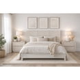 thumbnail image 2 of Sarah Queen Sized Mango Solid Wood Bed with Brushed Ivory Finish, 2 of 4