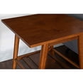 thumbnail image 4 of Linon Samantha Table d'Appoint à une Tablette en Bois de Style Moderne Mi-Siècle pour Salon, Brun, 4 of 5