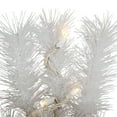 thumbnail image 5 of Northlight Pre-Lit White Alaskan Pine Artificial Christmas Wreath - 36" - Warm White LED Lights, 5 of 6