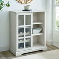 thumbnail image 2 of Lewes Sliding Glass Door White Bar Cabinet by Birch Harbor, 2 of 9