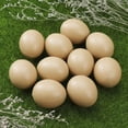 thumbnail image 2 of EeaseMX 10 huevos de plástico sólido, huevos artificiales falsos, juguetes de cocina para niños., 2 of 7