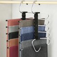 thumbnail image 1 of MORALVE Pants Hangers Space Saving - 4 Pack - Non-Slip Multi-Layer Space Saving Hangers - Multifunctional Clothing Rack for Close, 1 of 7