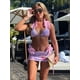 thumbnail image 3 of Bikini de 3 piezas, trajes de baño para mujer, traje de baño femenino, ropa de playa, traje de baño, conjunto de Bikini, falda Floral, Bikini tipo Sarong, 3 of 4