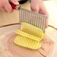 thumbnail image 3 of pitrice Stainless Steel Potato Dough Waves Cutter Slicer Home Kitchen Vegetable Chip Cutter Cooking Tools, 3 of 6