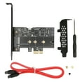 thumbnail image 3 of M2 NGFF Expansion Card, Powerful Chip Stable Transmission PCIE To SATA Expansion Card 6Gbps High Speed  For PC ANGGREK Tarjeta vertical M2 SATA, 3 of 8